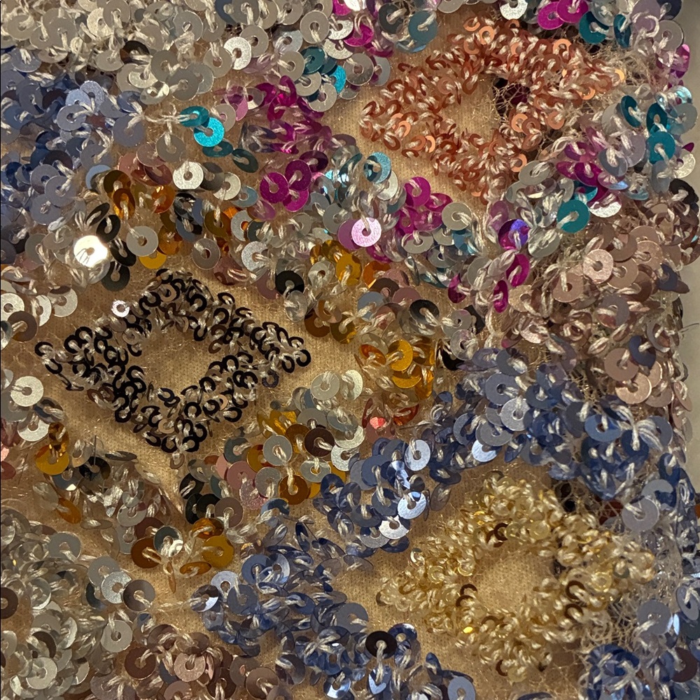 Oversized Sequin Open Cardigan - Picture 4 of 16